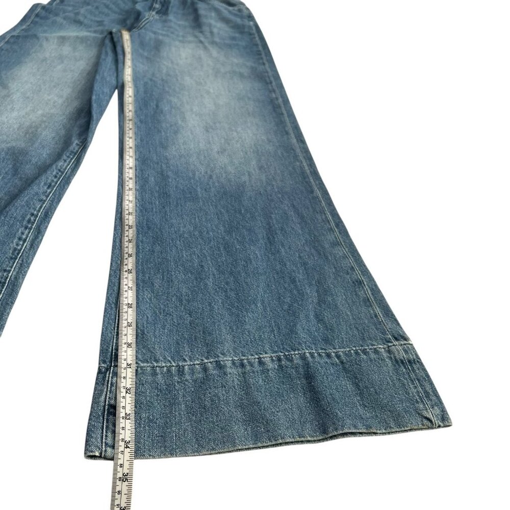 Triarchy x Anthroplogie Ms Onassis High Rise Wide Leg Jeans Size 30 Western Boho - Picture 11 of 12